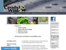 Tablet Screenshot of cascadiawild.org
